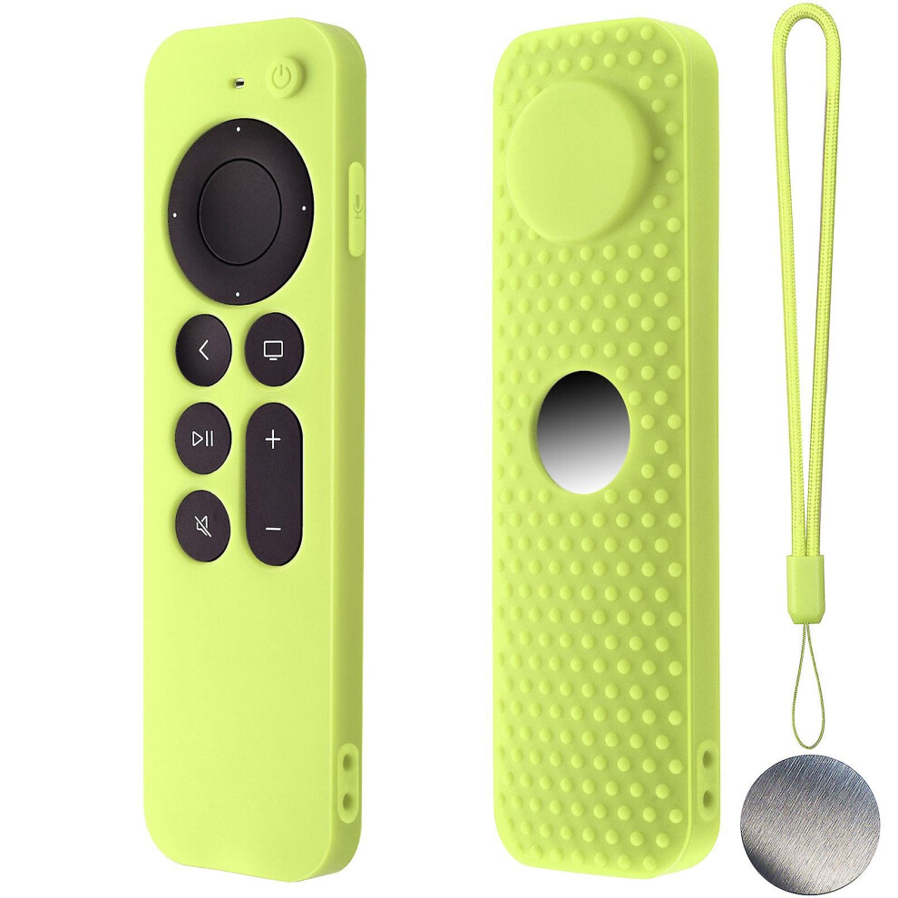 (B) For Apple Tv 4K Stick Remote Silicone Case Protective Cover Skin With Lanyard 7559731088861