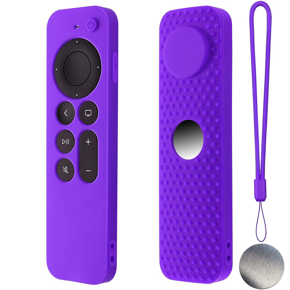 (C) For Apple Tv 4K Stick Remote Silicone Case Protective Cover Skin With Lanyard 7559731088878