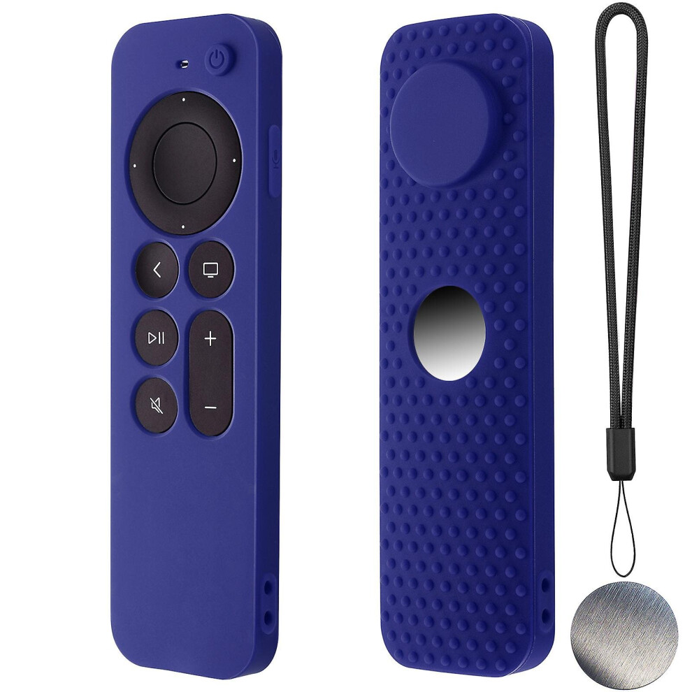 (T) For Apple Tv 4K Stick Remote Silicone Case Protective Cover Skin With Lanyard 7559731088847