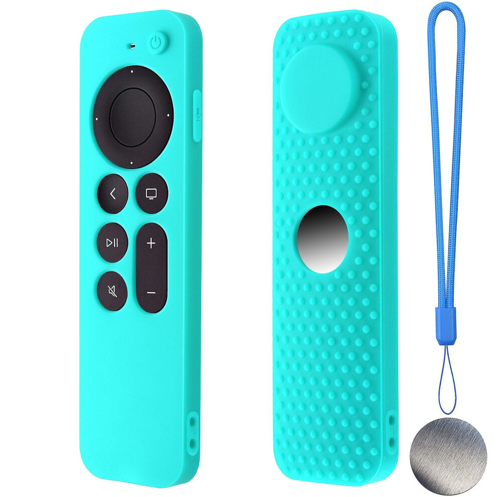 (E) For Apple Tv 4K Stick Remote Silicone Case Protective Cover Skin With Lanyard 7559731088885