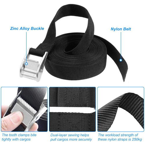 Heavy Duty Ratchet Straps Car Roof Rack Quick Release Tie Down Straps