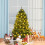 Casart 5FT Christmas Spruce Tree Unlit Easy Assembly w/ Foldable Metal Stand 4