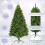 Casart 5FT Christmas Spruce Tree Unlit Easy Assembly w/ Foldable Metal Stand 6