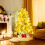 Casart 5FT Christmas Spruce Tree Unlit Easy Assembly w/ Foldable Metal Stand 8