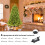 Casart 5FT Christmas Pre-lit Tree 8 Lighting Modes Xmas Foldable Metal Stand 6