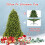 Casart 5FT Christmas Pre-lit Tree 8 Lighting Modes Xmas Foldable Metal Stand 5