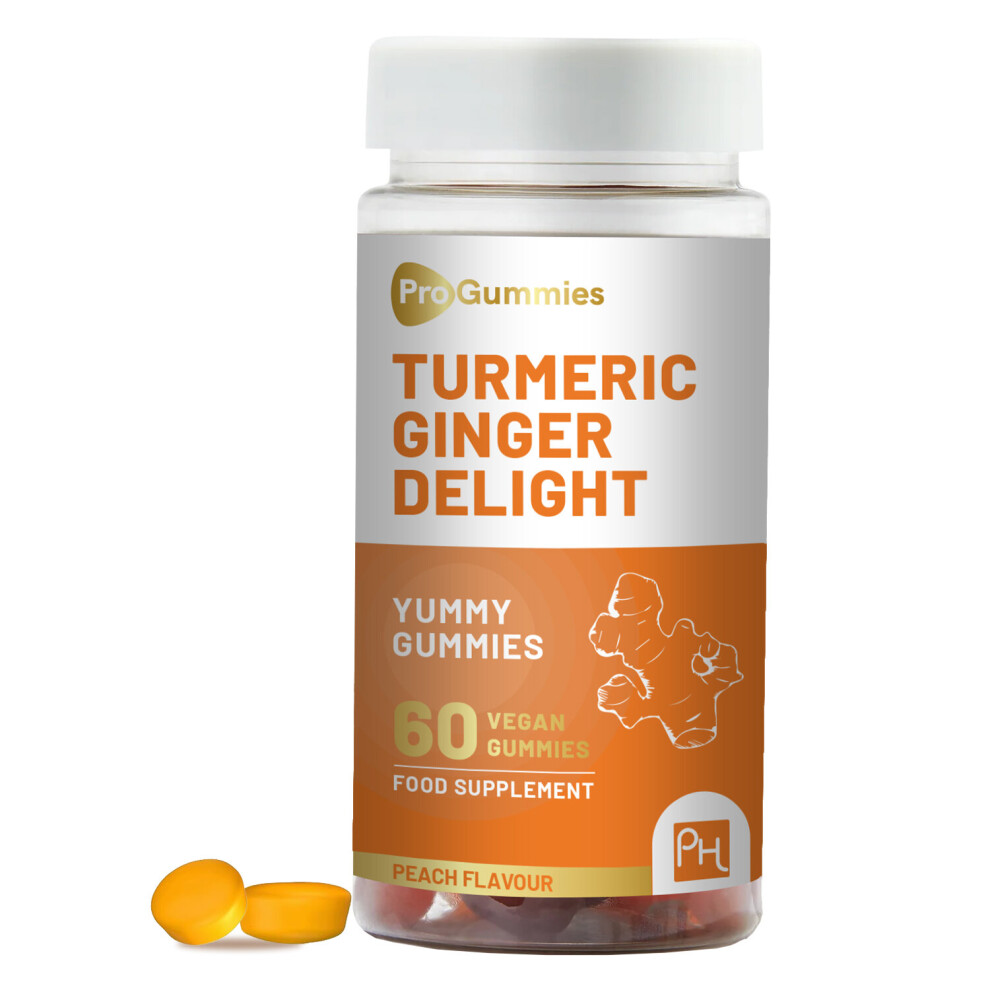 Prowise Healthcare Turmeric And Ginger Gummies | 60 Vegan Pro Gummies