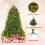 Casart 6FT Christmas Pre-lit Tree 8 Lighting Modes Xmas Foldable Metal Stand 5