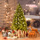 Casart 6FT Christmas Pre-lit Tree 8 Lighting Modes Xmas Foldable Metal Stand 4