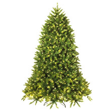 6FT Christmas Pre-lit Tree 8 Lighting Modes Xmas Foldable Metal Stand