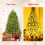 Casart 6FT Christmas Pre-lit Tree 8 Lighting Modes Xmas Foldable Metal Stand 8