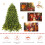 Casart 6FT Christmas Pre-lit Tree 8 Lighting Modes Xmas Foldable Metal Stand 3