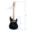 Glarry GST-E 3 Single Pickup Electric Guitar with Black Pickguard Bag Strap Wire 9