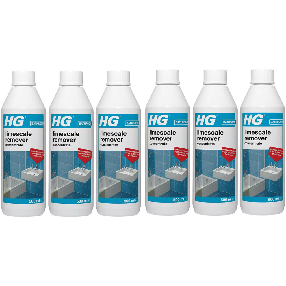 6 x HG Limescale Remover Concentrate - 500ml