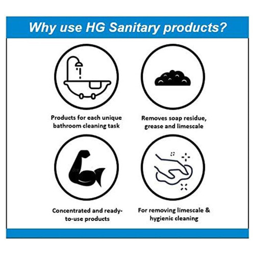HG 2 x HG Bathroom Limescale Remover Concentrate 1 Litre 1
