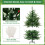 Costway 4.5FT Pre-lit Christmas Tree 8 Lighting Modes Folding Metal Stand Xmas 8
