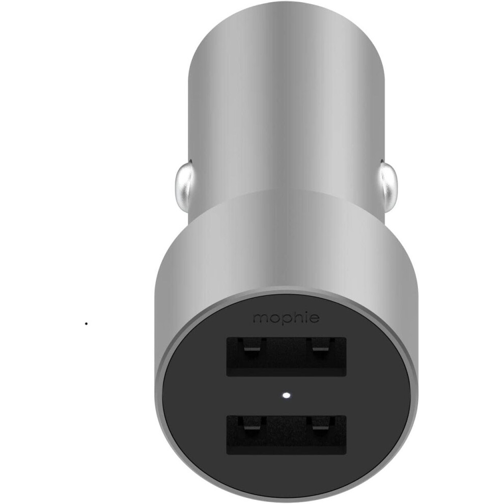 Mophie 12W 2.4 Amp Usb A Car Charger Aluminium - 409903473 Silver 848467097962