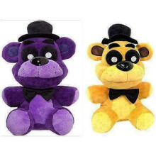 Freddys Purple Shadow and Golden Bear Plush Doll Toy Night