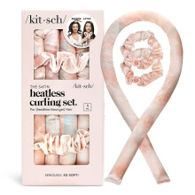 Kitsch Satin Heatless Curling Set - Hair Rollers For Heatless Curls