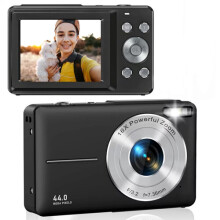 (Black) Kids Digital Camera FHD 1080P 44MP 16x Digital Zoom for Point