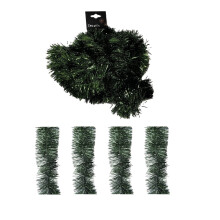 4 Pine Green Christmas Tinsel Garland 2.7M Green Christmas Tree Tinsel