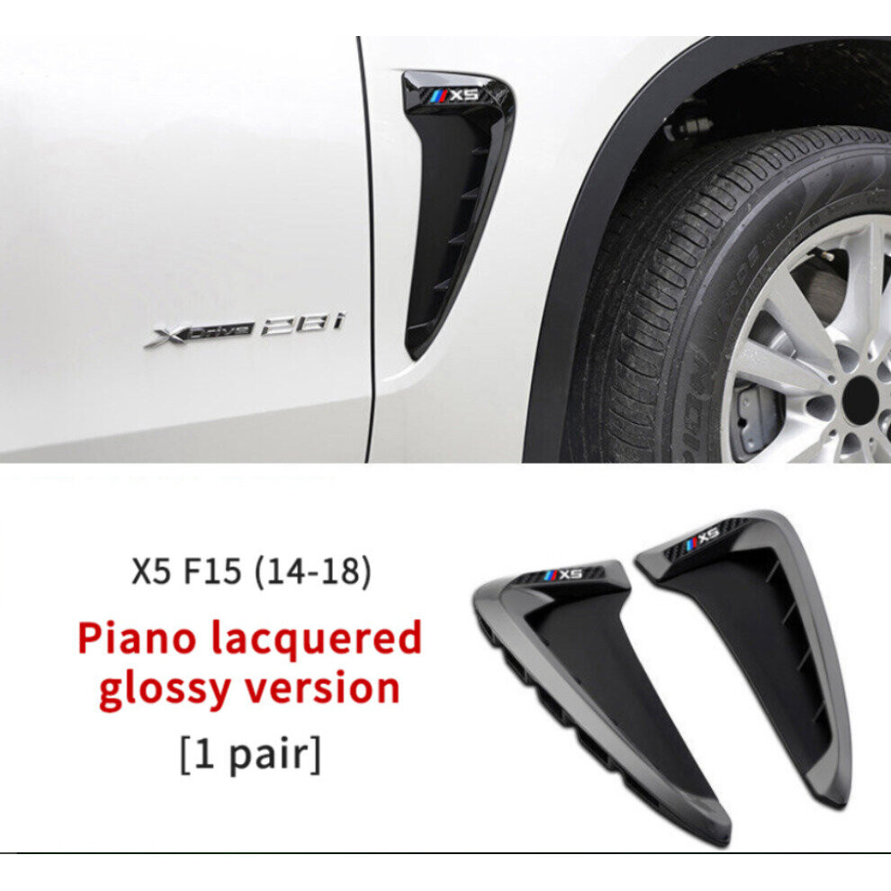 (Black) Side Vent Cover Trim Fender Intake For Bmw X5 F15 Black 4754135880117