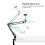 PULUZ 7.9 inch 20cm Ring Curved Light + Desktop Arm Stand 5