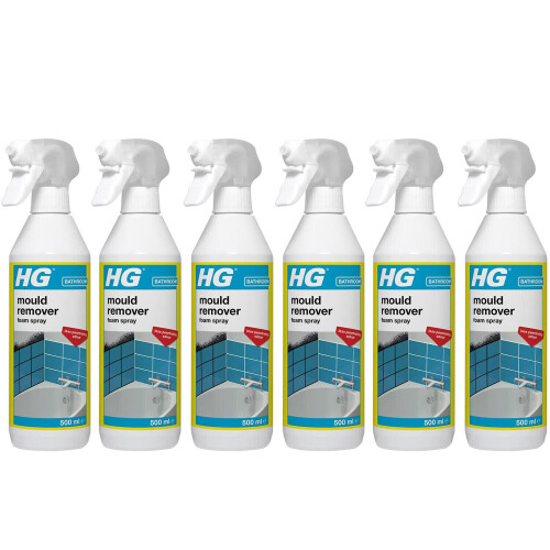 HG 6 x HG Mould Remover Foam Spray - 500ml