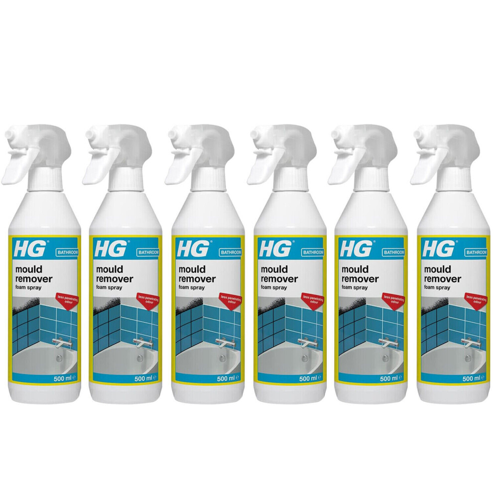 6 x HG Mould Remover Foam Spray - 500ml