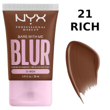NYX PROFESSIONAL MAKEUP Bare With Me Blur Skin Tint Foundation Make-up mit Matcha-Glycerin und Niacinamid Reichhaltig