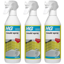 3 x HG Mould Spray Effective Mould Spray And Mildew Cleaner - 500ml