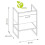 Vanity Unit Basin Freestanding Black/Oak Effect Loft Industrial Brook 6