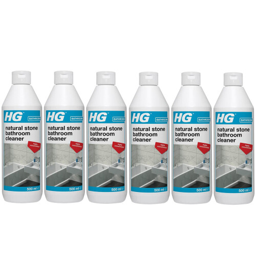 HG 6 x HG Natural Stone Bathroom Cleaner 500ml