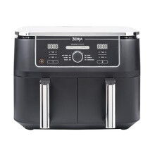 Ninja Foodi MAX Dual Zone 9.5L Air Fryer AF400UK - 2 Independent Drawers, 6-in-1: Air Fry, Max Crisp, Roast, Bake, Reheat, Dehydrate - Oil-Free