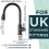 FORIOUS Kitchen Sink Taps Mixer with Pull Out Spray, Swivel Single Handle High Arc Pull Down Stainless Steel Kitchen Faucet, Matte Black 6