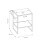 Vanity Unit Drawer Countertop Sink Freestanding Black Oak Effect Loft Brook 9