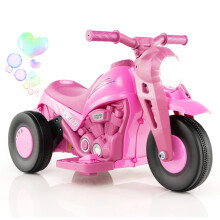 Kids Motor Ride on Toy w/ Bubble Maker Battery Powered 66LBS, For 3+