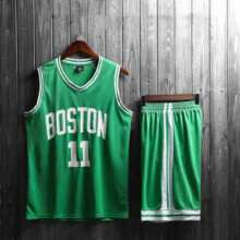 (green, 140cm) Kyrie Irving adult and children's jersey set