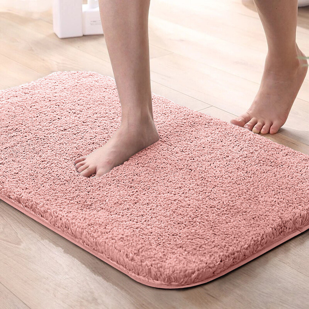 (Pink, 50 x 80 cm) Fluffy Shaggy Rugs Living Room Runner Carpet Mat