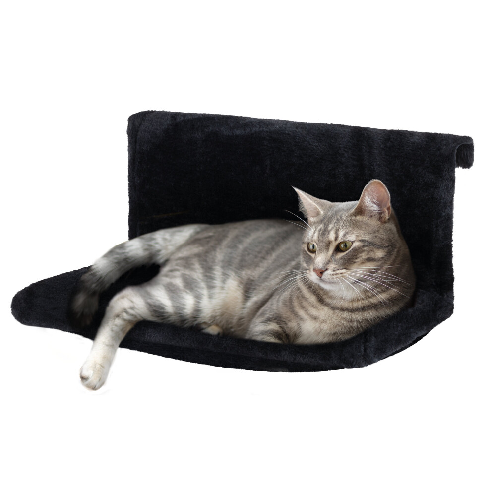 Petlicity (Black) Cosy Fleece Cat And Dog Radiator Bed