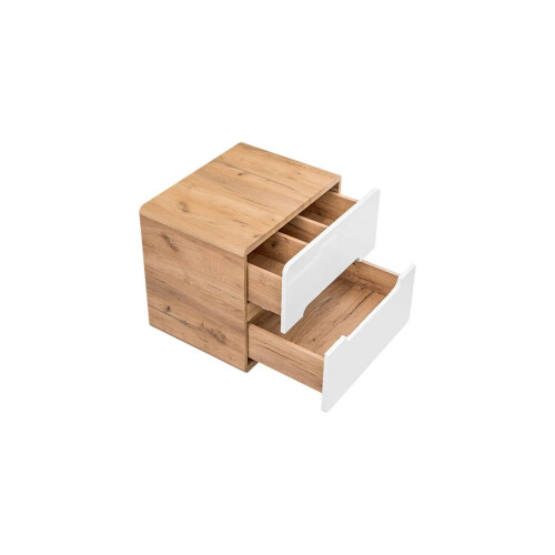 Vanity Countertop Wall Drawer 600 Cabinet White Gloss Oak Effect Arub 2