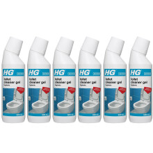 6 x HG Toilet Cleaner Gel Hygienic Limescale Remover - 500ml