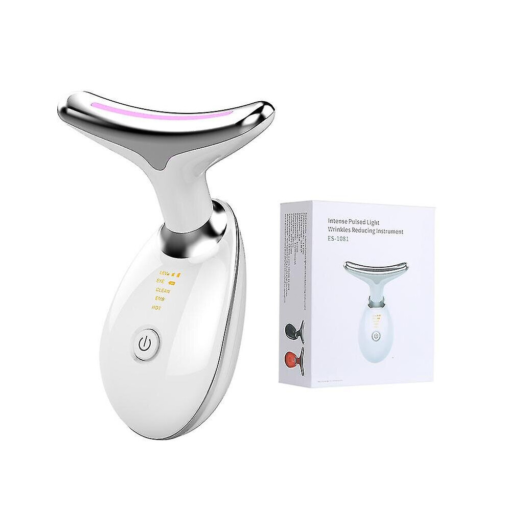 (With Retail Box) Neck Face Beauty Device Led Photon Therapy Skin Tighten Reduce Double Chin Anti Wrinkle Remove  Lifting Massager Skin Care Tools-image-OPC-PCM6YDK-NEW