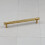 (160mm Handle) Satin Brass Knurled Solid Bar Handles & Knobs 1