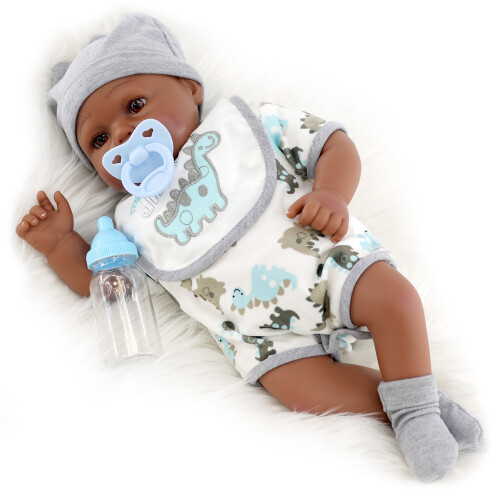 The Magic Toy Shop BiBi Doll Reborn Doll Posy – Realistic Lifelike Baby With Dummy Birth Certificate Feeding Bottle Soft Vinyl Cloth Body For Girls Ages 3 - View #9