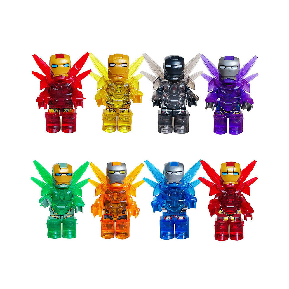 (Style A 8pcs) 8Pcs Marvel Superheroes Minifigures Toys Fit Lego