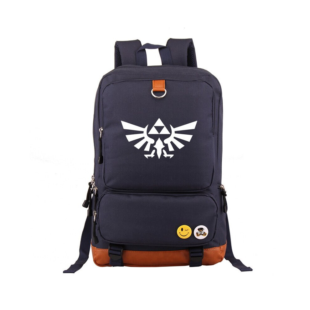 (Blue) Legend The Of Zelda Student Backpack Kids Schoolbag Outdoor Travel Bag Gifts Fan
