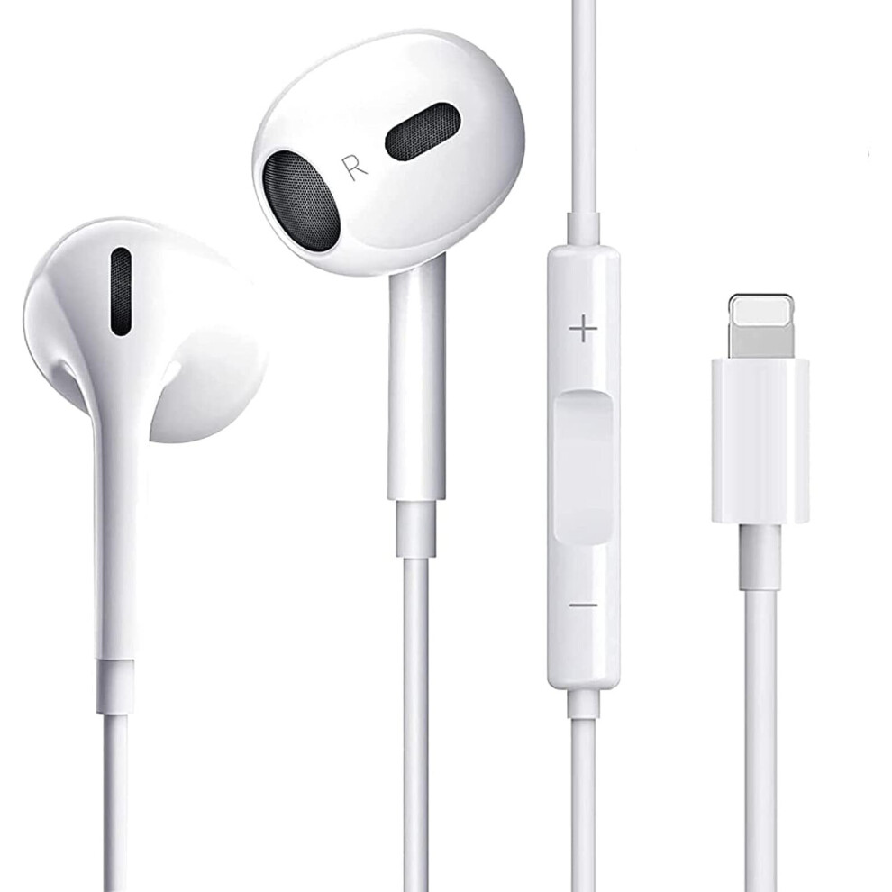 Ucgou Lightning Headphones Apple Mfi Certified Apple Earphones Wired Iphone Headphones In Ear Earbuds Compatible With Iphone 14/13/13 Pro Max