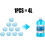 100PCS Auto Car Windshield Cleaner Effervescent Tablet Car Windshield Glass Washer Car Glass Cleaning Tablets Solid Cleaner Tablets (1PCS=4Litres) 4