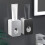 2pcs Bathroom Toothpaste Squeezer, Automatic Wall Mounted Toothpaste Squeezer, Bathroom Toothpaste Dispenser (Black+Grey) 3